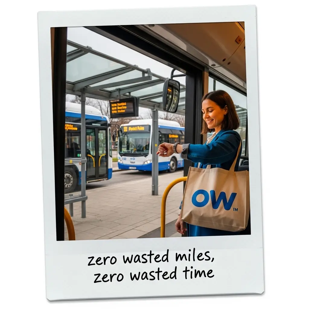 Karbon nötr şehir senaryosunda boş kilometre ve ölü seferleri azaltan otobüs filosu optimizasyonu görselleştirmesi